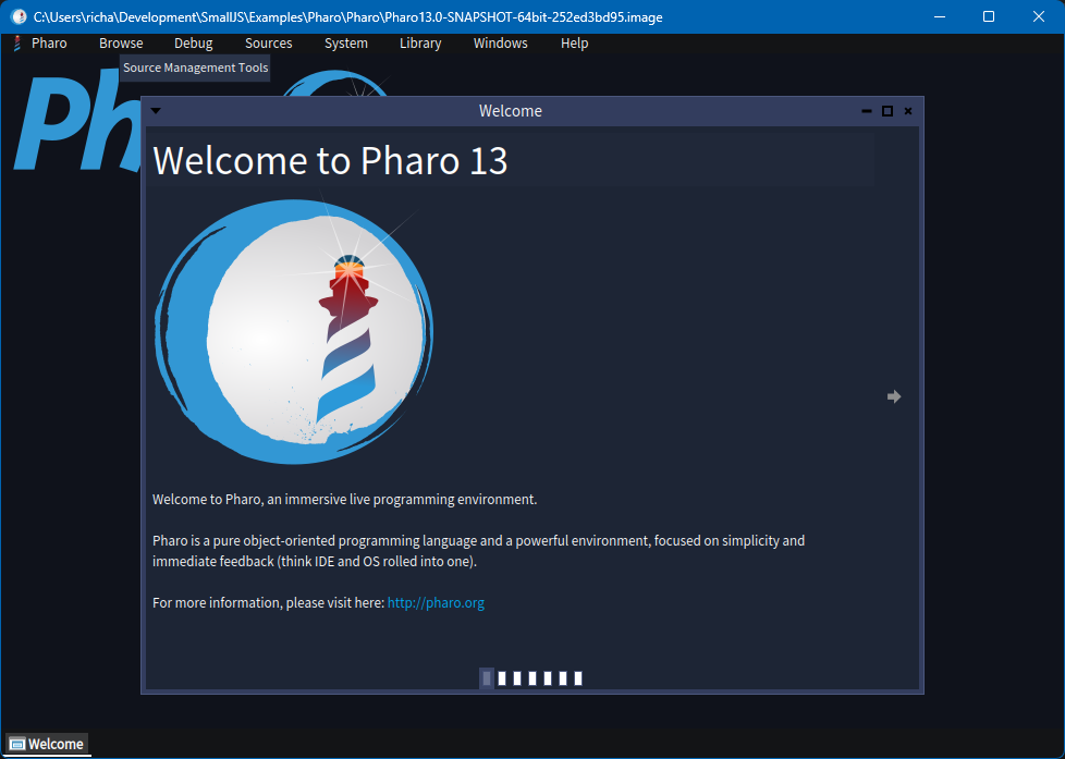 Pharo Welcome